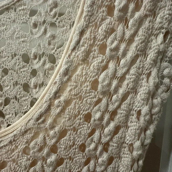 FREE PEOPLE GYPSY CROCHET MIDI DRESS SIZE SMALL - Picture 6 of 7